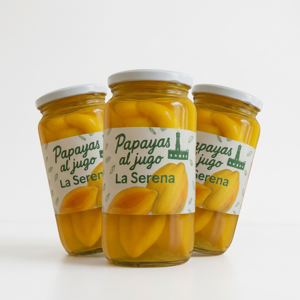 3 Conservas de Papaya La Serena 1000cc